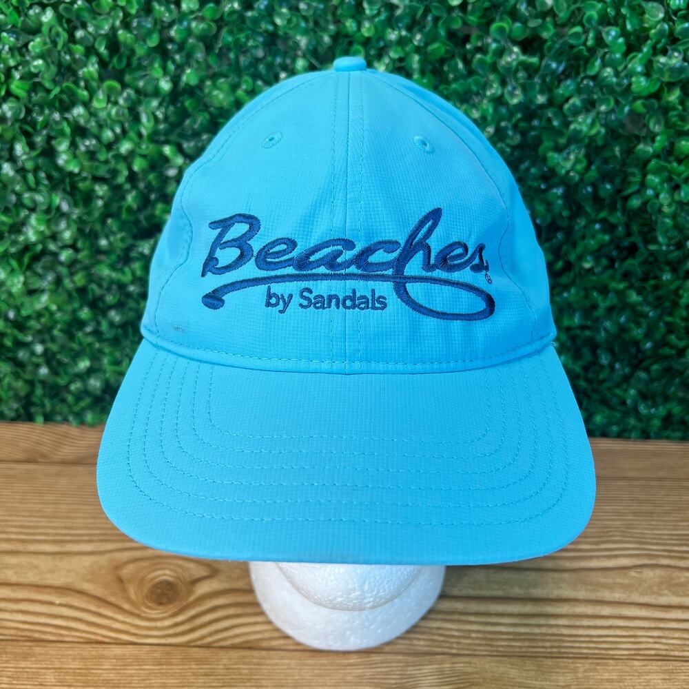 NWT Beaches by Sandals Lightweight Golf Hap Cap Adjustable Light Blue
